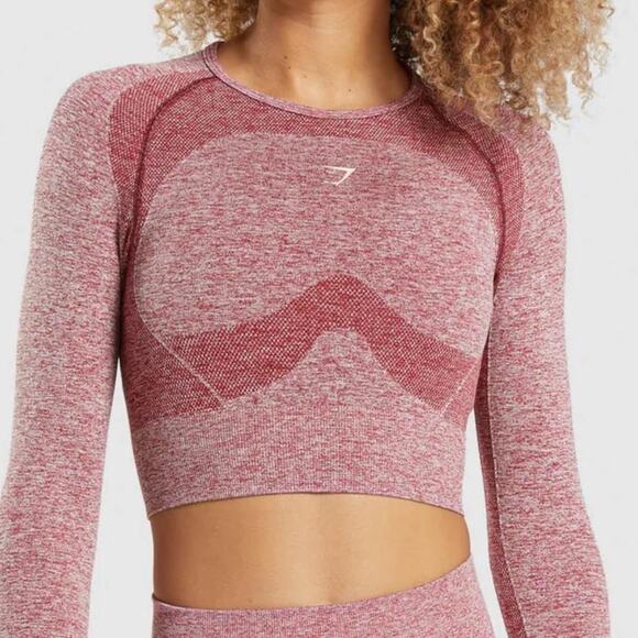 Gymshark Seamless Open Back Crop Top Size Small - Picture 2 of 8